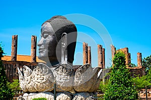 Back Buddha Ayuthaya Thailand