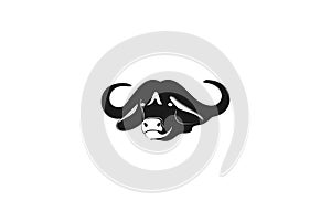 Head Bull Cow Logo Designs Inspiration Isolated on White Background.