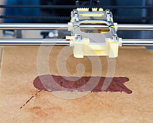 Head of chocolate printing machine