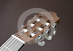 Head of a classical guitar