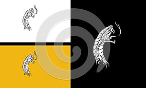 head cobra vector line art flat design