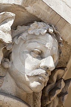 Head of column with gargoyle, Cloth Hall ( Sukiennice) , Krakow, Poland