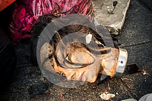 Head of dirty mannequin Doll