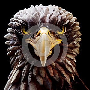 The head of the eagle. Condor. Illustration for books, cartoons and printing products