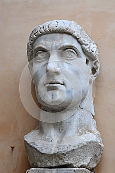 Head of Emperor Constantine Statue