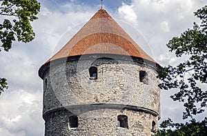 The head of fortress tower