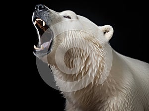 Head fur carnivore nature animal white wildlife background predator mammal wild bear