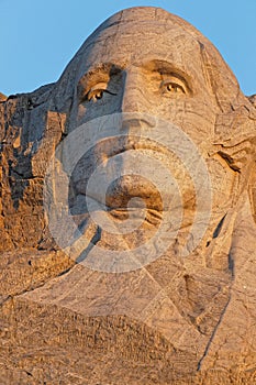 Head of George Washington at Mount Rushmore