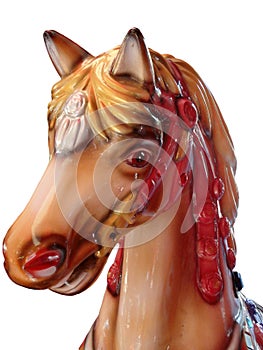 Head of a horse on a merry-go-round
