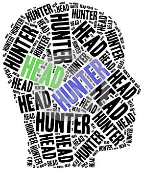 Head hunter or human resources concept.