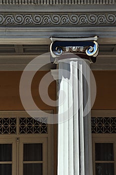 Head Ionic columns Achilleon Palace photo