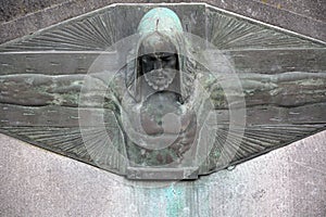Head of Jezus Christ, stonecarving photo