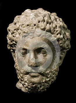 Head of Marcus Aurelius, roman emperor photo