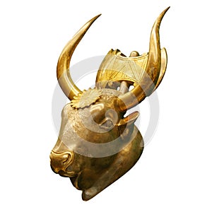 Head of Minoan Bull - a sacred animal of ancient cretan people