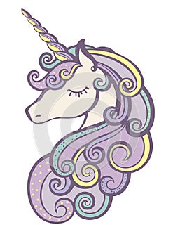 Head portrait horse sticker