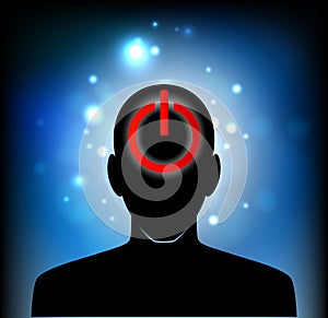 Head With a Power off