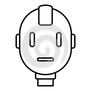 Head robot icon, outline style