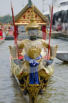Head of royal barge