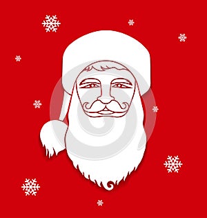 head of Santa Klaus