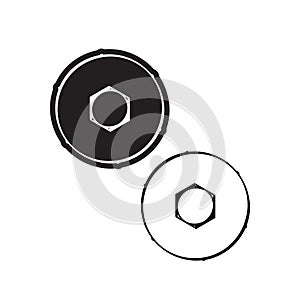 head self-tapping screw vector set