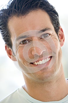 Head shot of man smiling