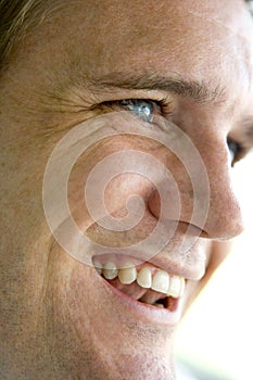 Head shot of man smiling