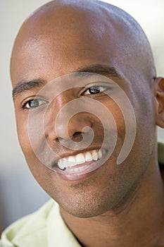 Head shot of man smiling