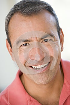 Head shot of man smiling