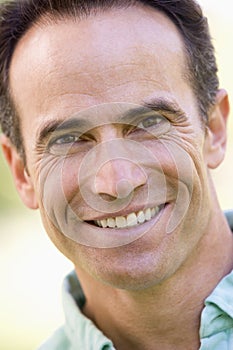 Head shot of man smiling