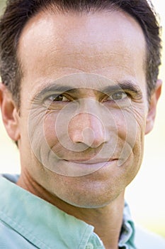 Head shot of man smiling