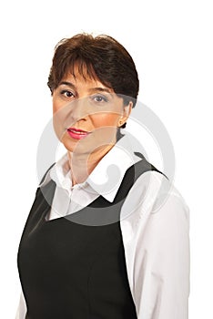 Head shot of mature executive woman
