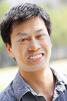 Head And Shoulders Portrait Of Chinese Man