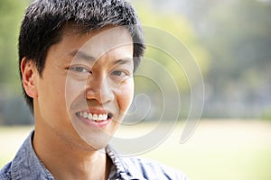 Head And Shoulders Portrait Of Chinese Man