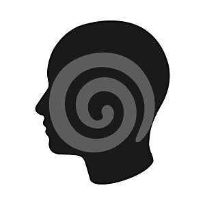 head silhouette. Vector illustration