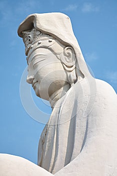 The head of the statue of Ryozen Kannon. Kyoto. Japan