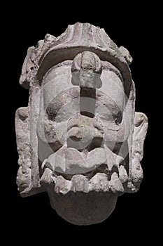 Head of supernatural Mayan being