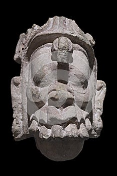 Head of supernatural Mayan being photo