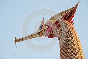 Head of swan from Suphannahong Boat, Wat Cha Lor Temple, Thailand