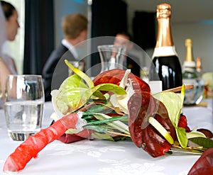 Head table at a wedding