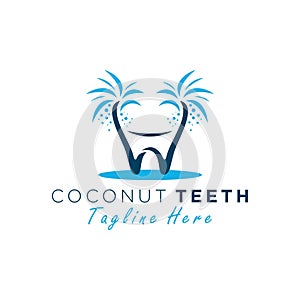 head tooth tree vector illustration logo