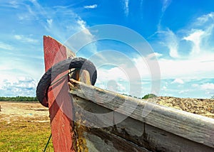 head of a traditional boat