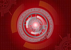 Head-up display. HUD UI interface