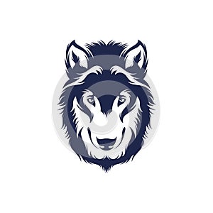 Head Wolf vector illustration design. Head Wolf logo design Template