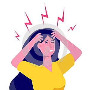 Headache attack, compassion fatigue. Head pain