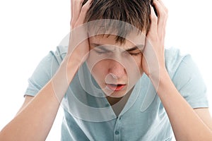Bolesť hlavy bolesť pocit úzkosti alebo stres 