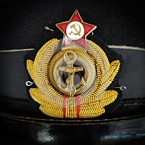 Headdress of the navy former USSR - a sailors cup