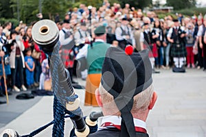 The headdress of a Scottish Piper