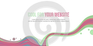 Header website abstract background style wave
