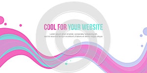 Header website abstract background wave style