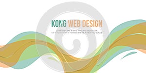 Header website abstract design elegant style